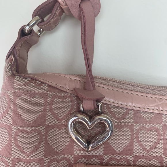 Brighton Pink Leather Hearts Print Small Purse - Picture 3 of 16